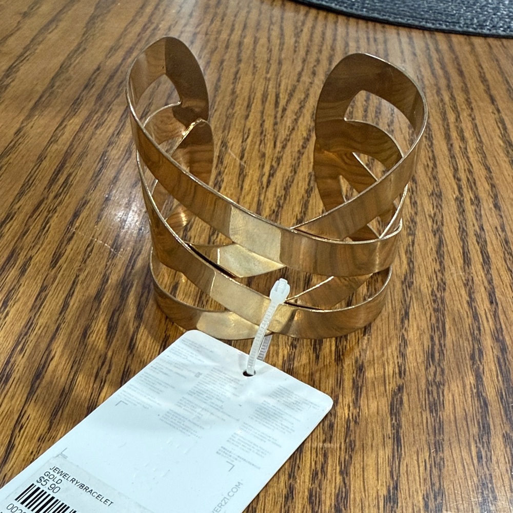 Forever 21 Gold Tone Cuff Bracelet